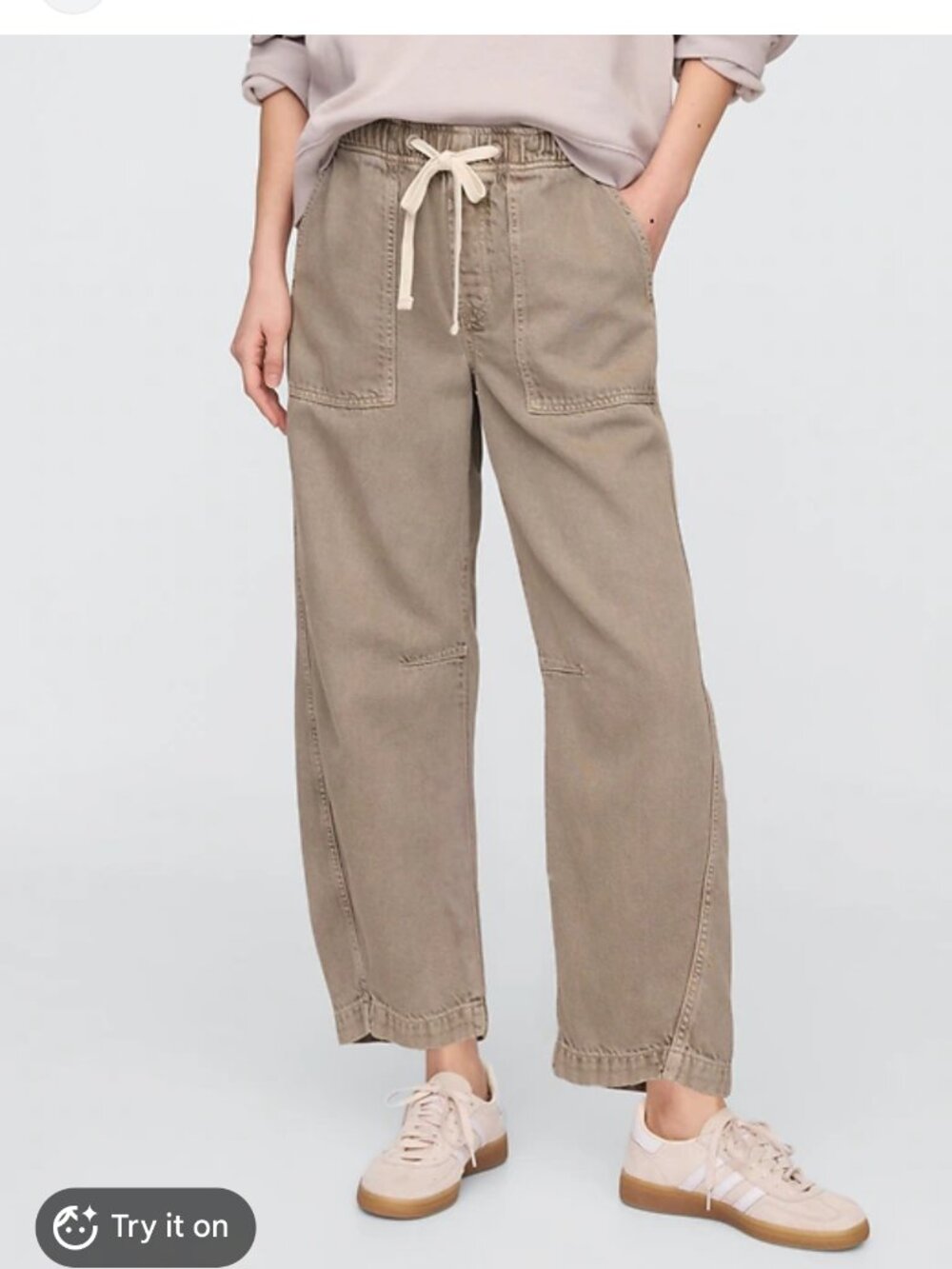 Gap Factory SuperSoft Pull-On Barrel Jeans